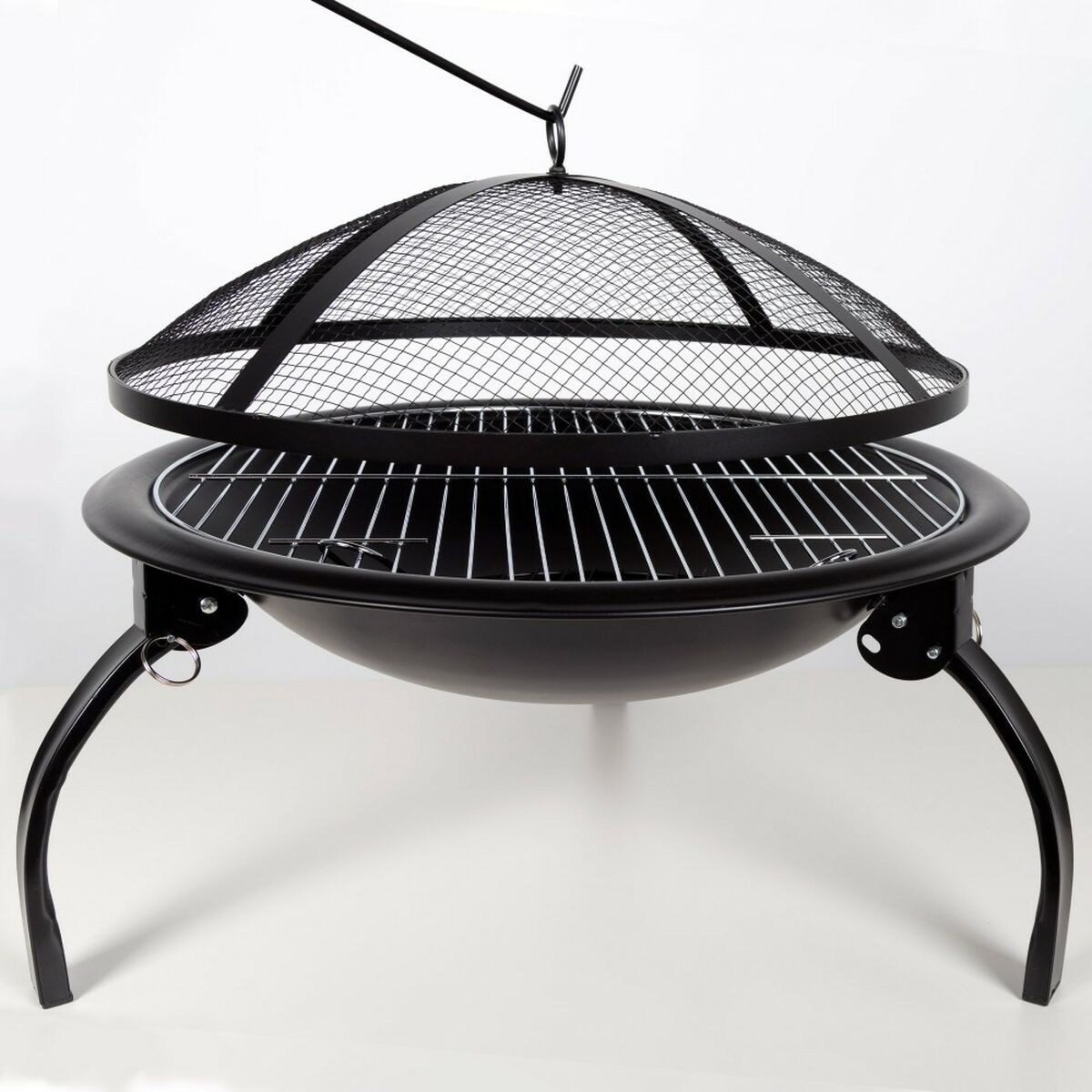 Brazier Aktive Rund Udendørs Havegrill – 55 x 42 x 55 cm