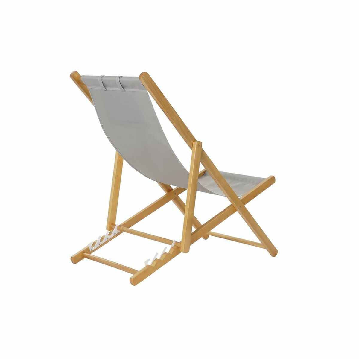 Sun-lounger DKD Home Decor Grey 77 cm 57,5 x 113 x 77 cm Natural (57,5 x 113 x 77 cm)