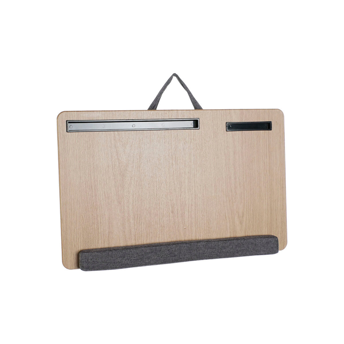 Tray Home ESPRIT – Elegant Polyester og MDF Bakke 55 x 35 x 7 cm