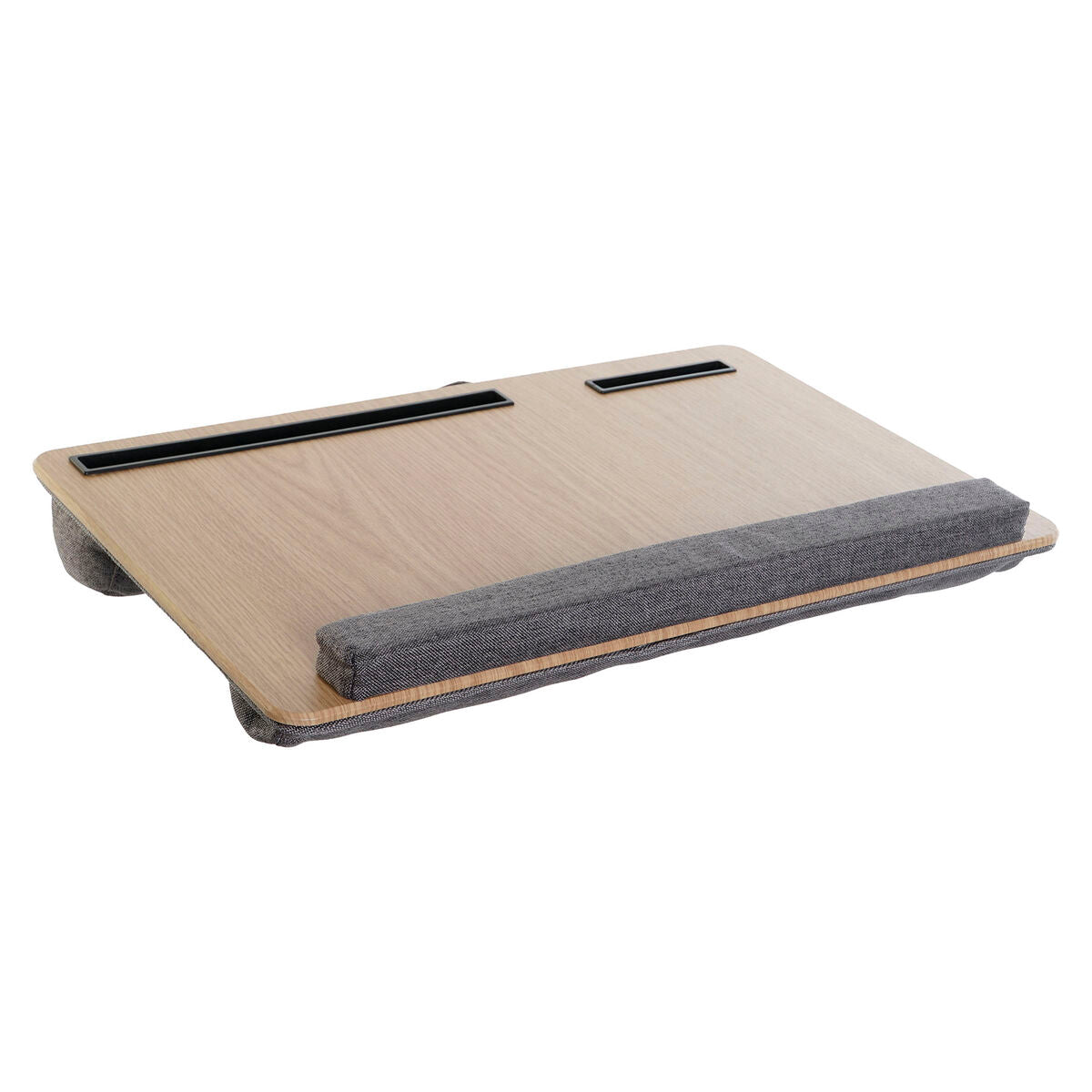 Tray Home ESPRIT – Elegant Polyester og MDF Bakke 55 x 35 x 7 cm