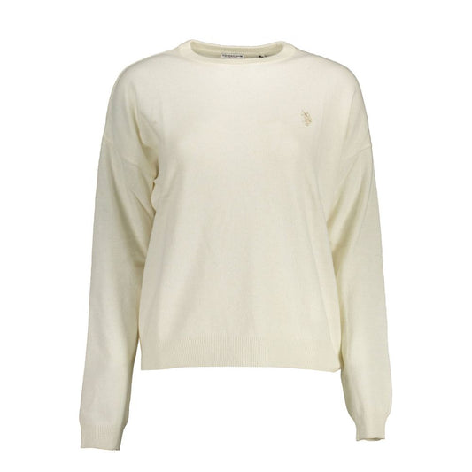 White Fabric Women's Sweater