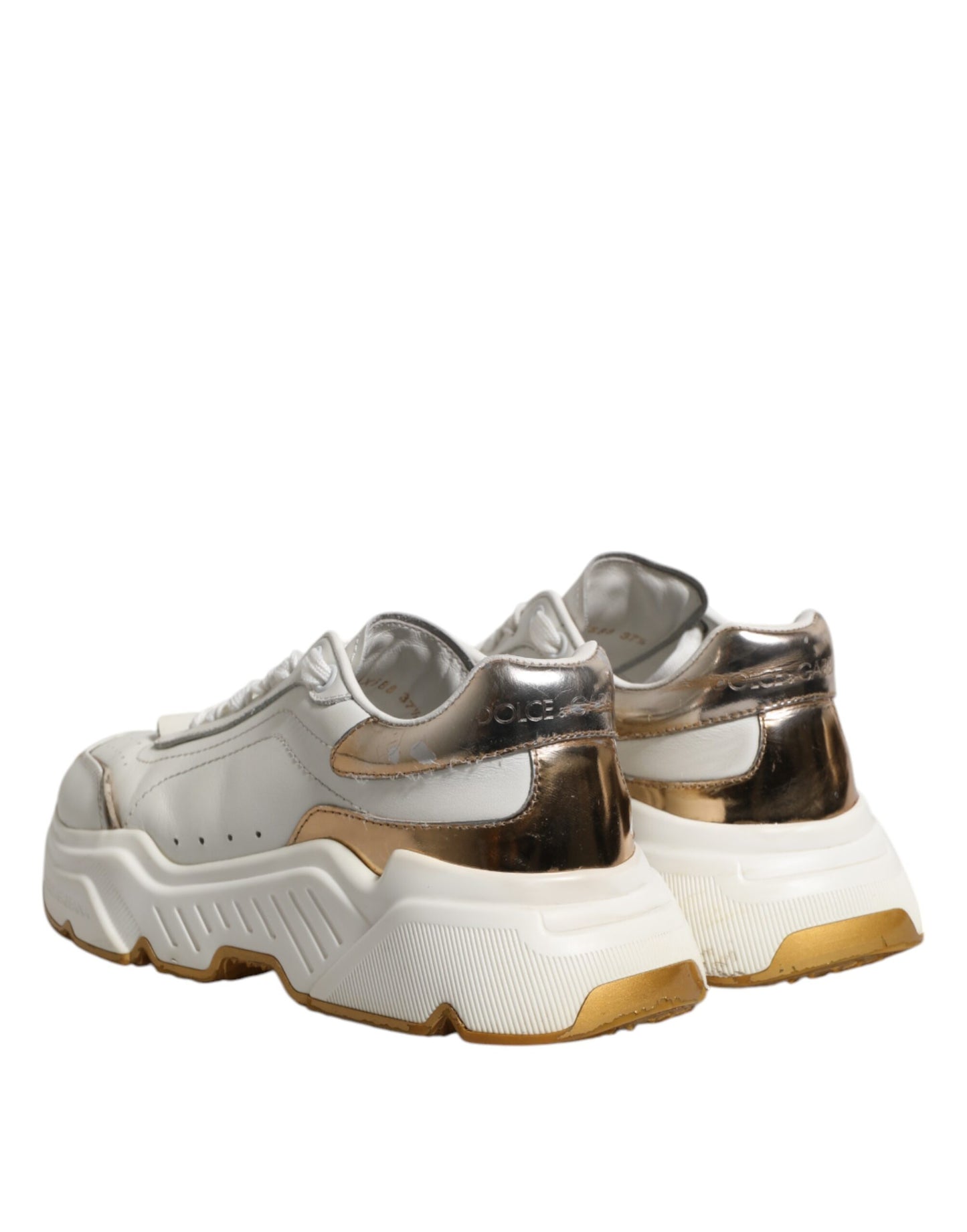 White Gold Daymaster Low Top Sneakers Shoes