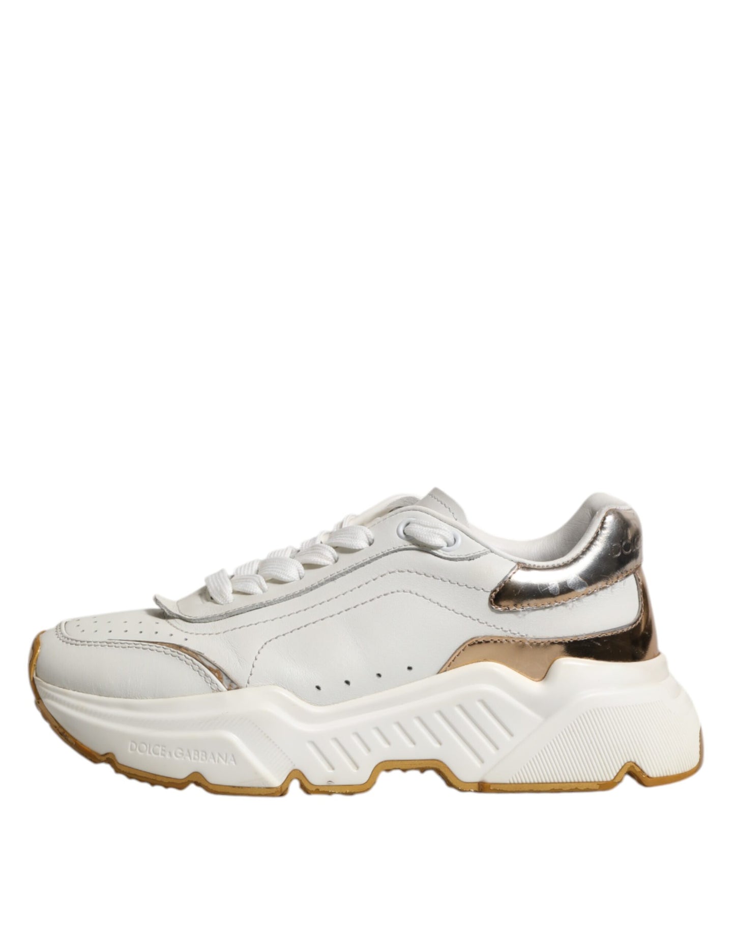 White Gold Daymaster Low Top Sneakers Shoes