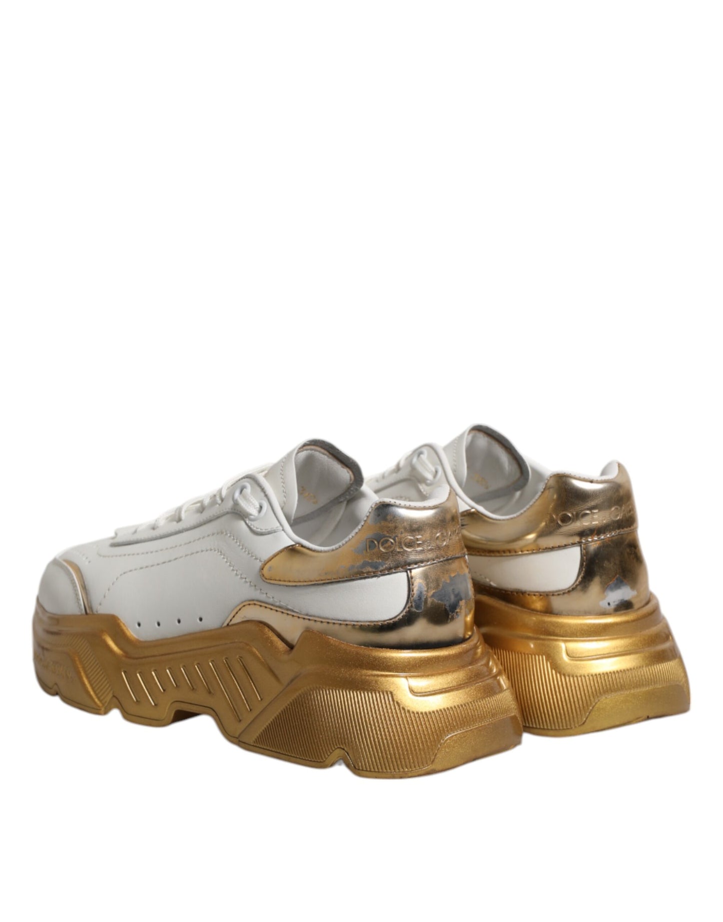 White Gold Daymaster Low Top Sneakers Shoes