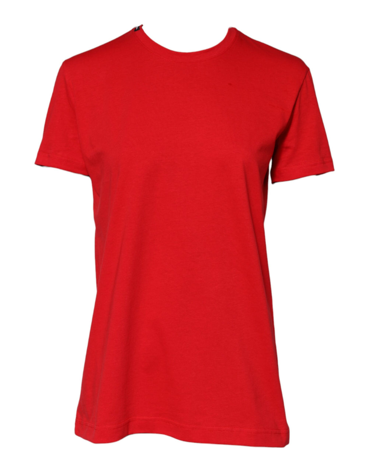 Red Crew Neck Short Sleeves Tee T-shirt