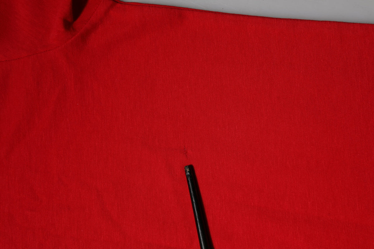 Red Crew Neck Short Sleeves Top T-shirt