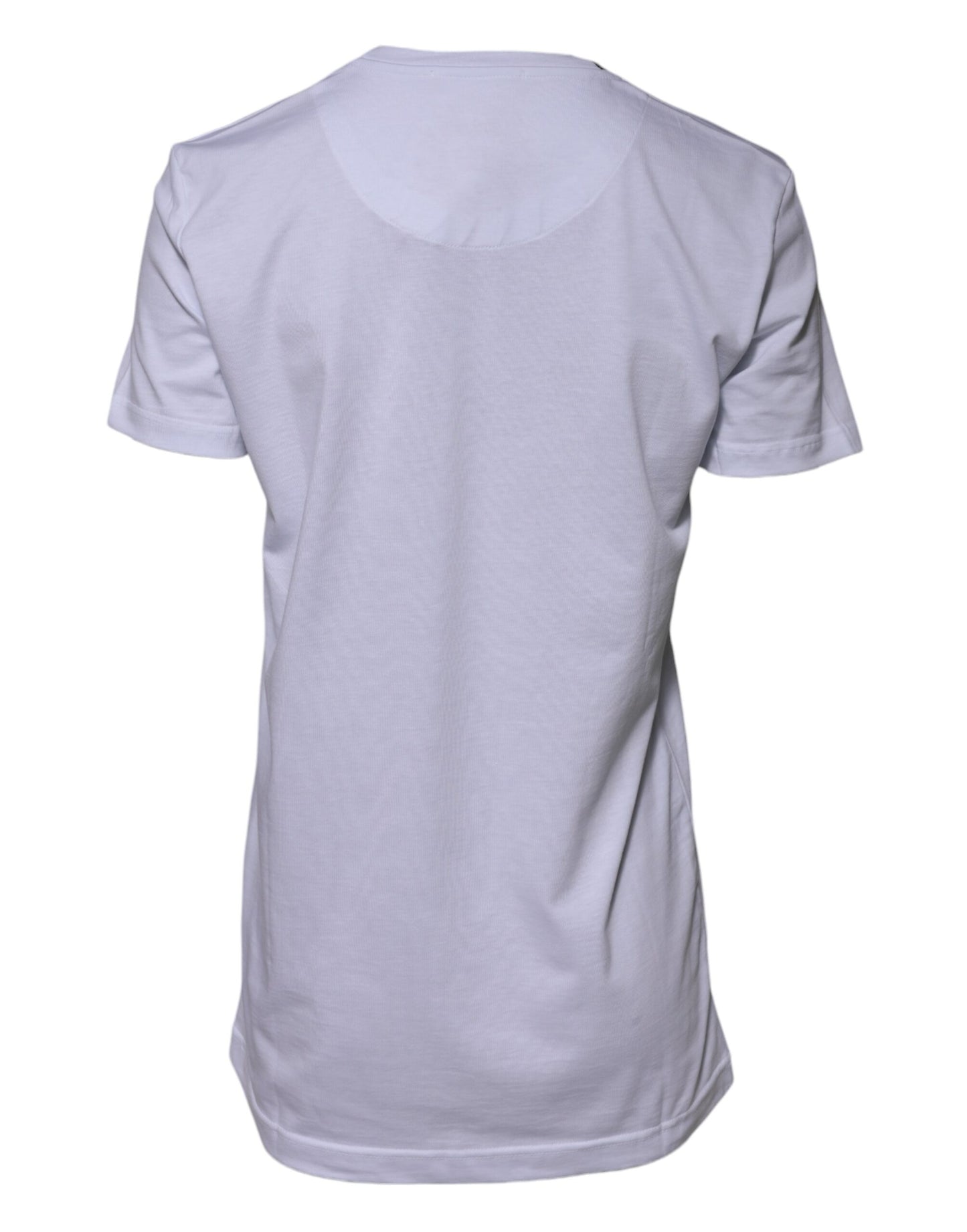 White Cotton Goodluck 2023 Crew Neck T-shirt
