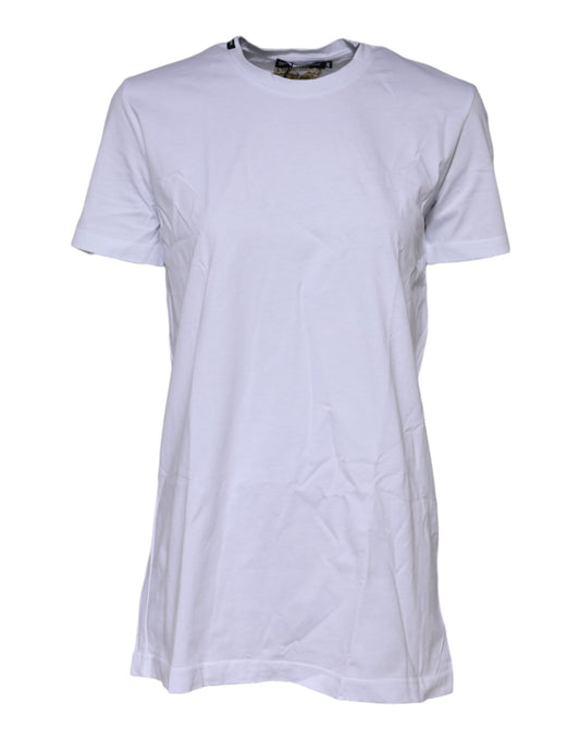 White Short Sleeves Crew Neck Top T-shirt