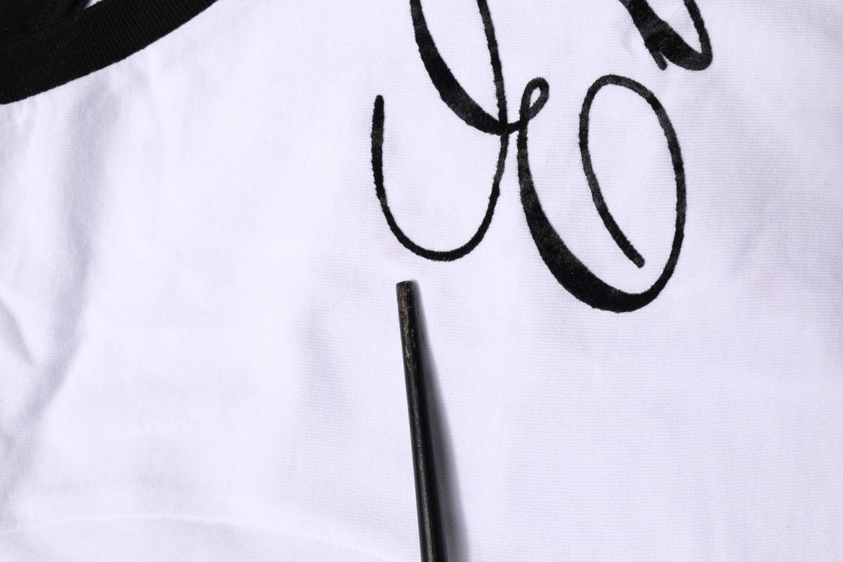 White Eleganza Cotton Crew Neck Tee T-shirt