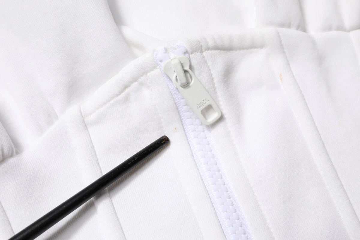 White Corset Stretch Cotton Top T-shirt