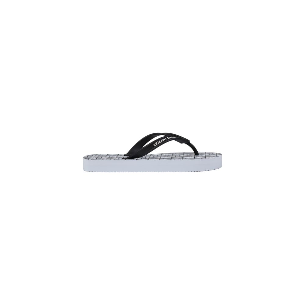 White Rubber Flip-Flop Sandals