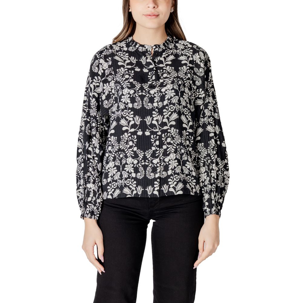 Black Viscose Blouse