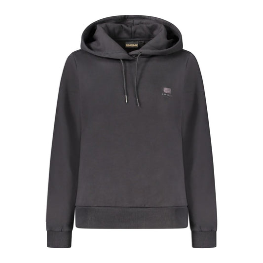 Black Cotton Women's Hoodie