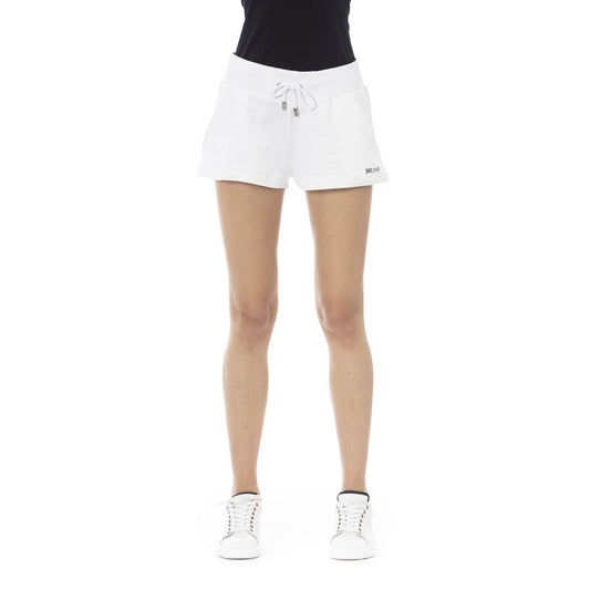 White Cotton Women's Sweatshorts