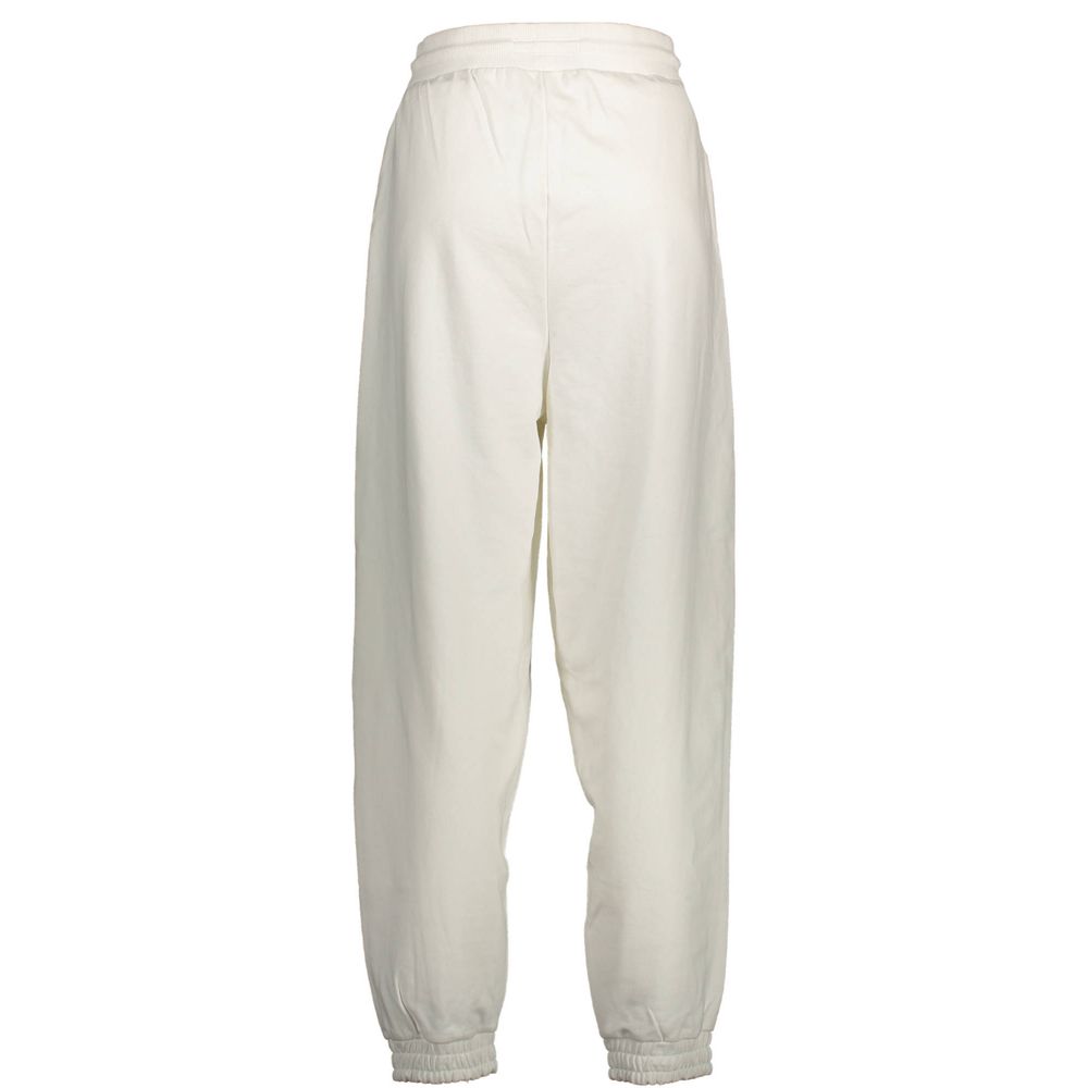 White Cotton Women's Sweatpant