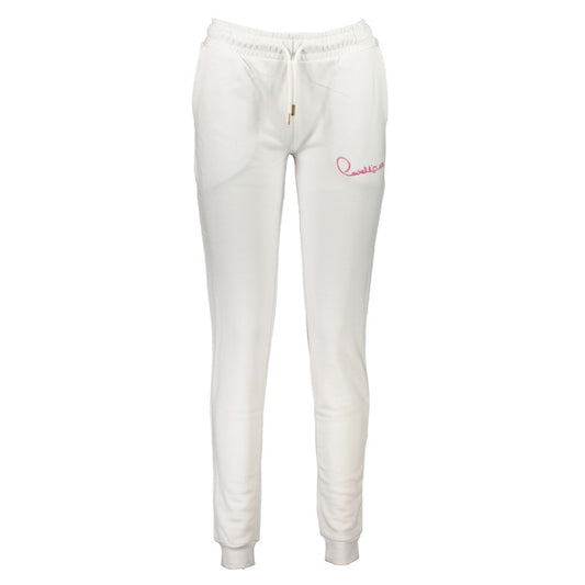 White Cotton Women's Sweatpant