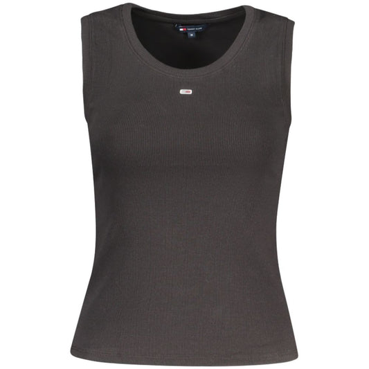 Black Cotton Women Tank Top