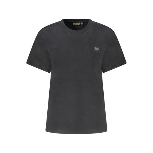 Black Cotton Women's T-Shirt