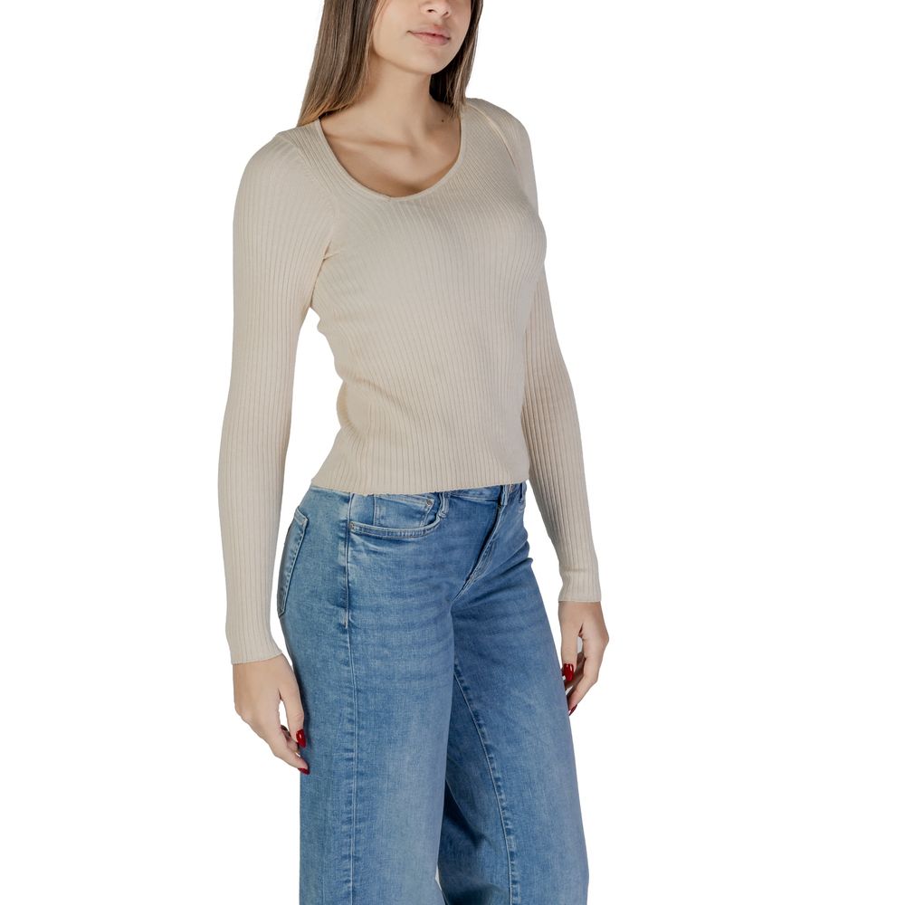 Beige Viscose Sweatshirt
