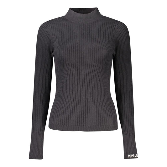 Black Cotton Women Sweater