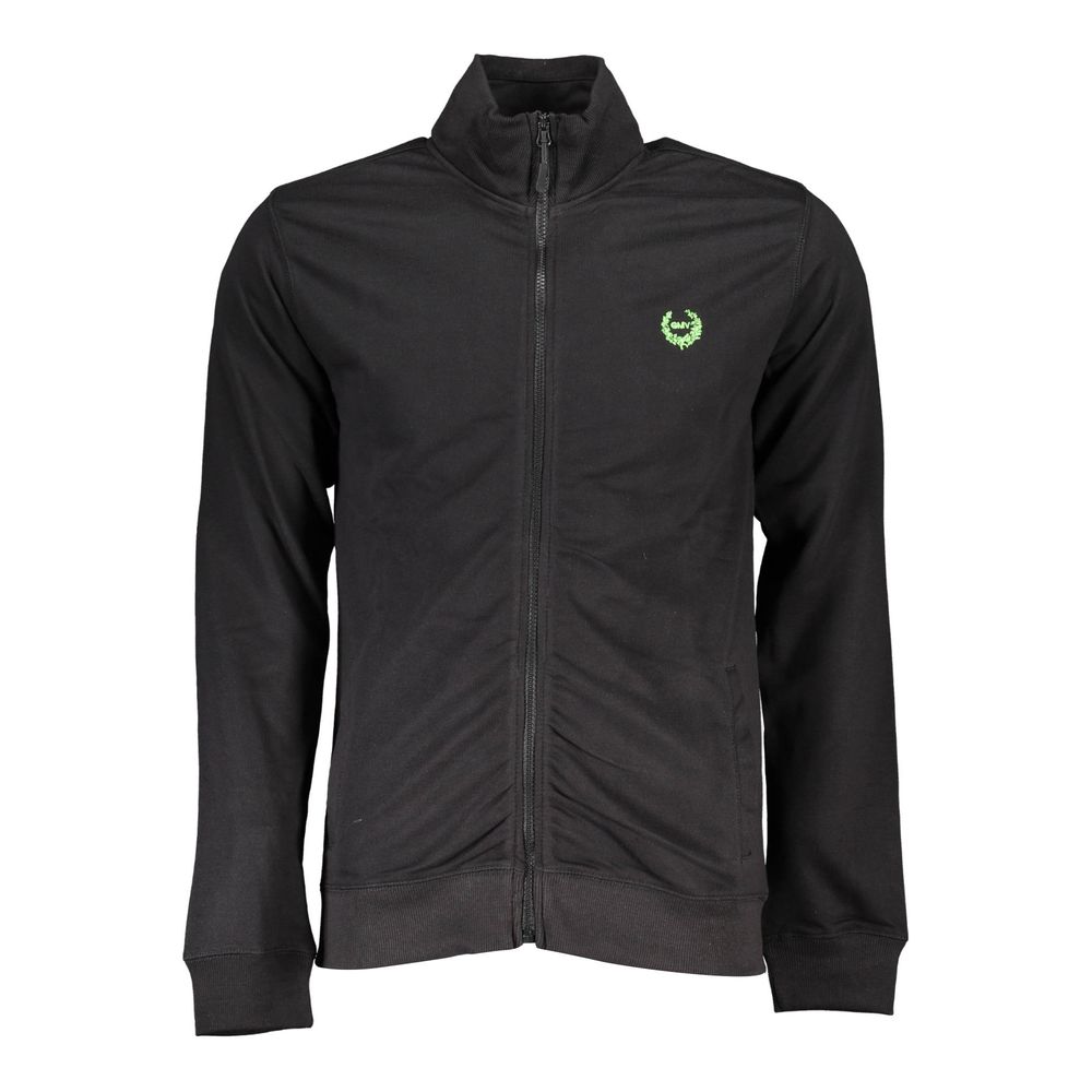 Black Cotton Men's Sweatshirt