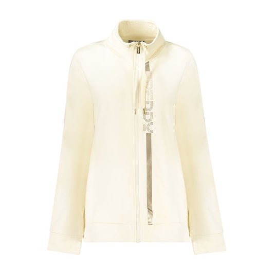 Bianco Cotton Women Sweatshirt