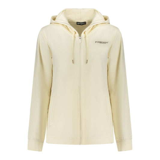 Bianco Cotton Women Sweatshirt