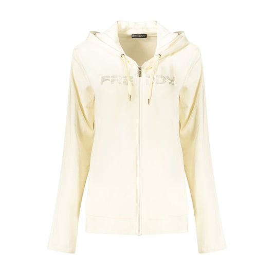 Bianco Cotton Women Sweatshirt