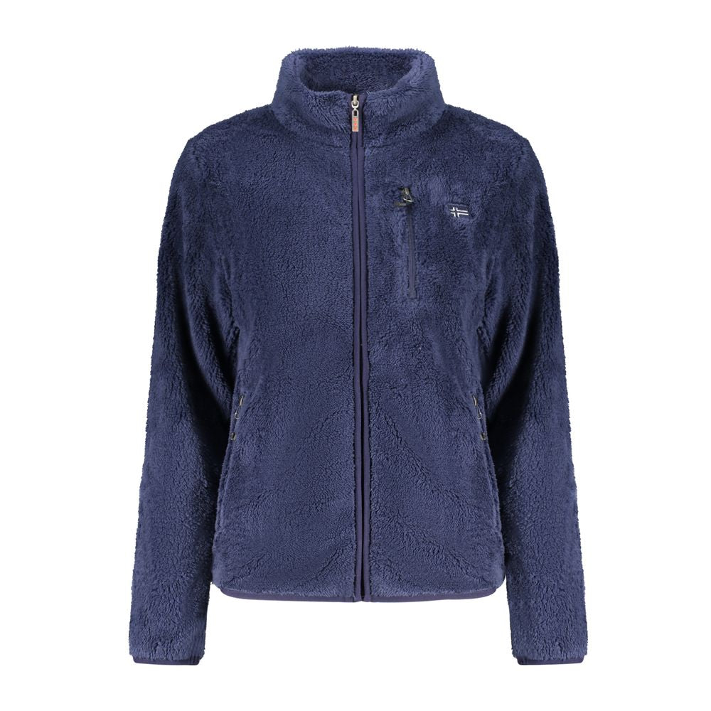 Blu Polyester Woman Sweatshirt