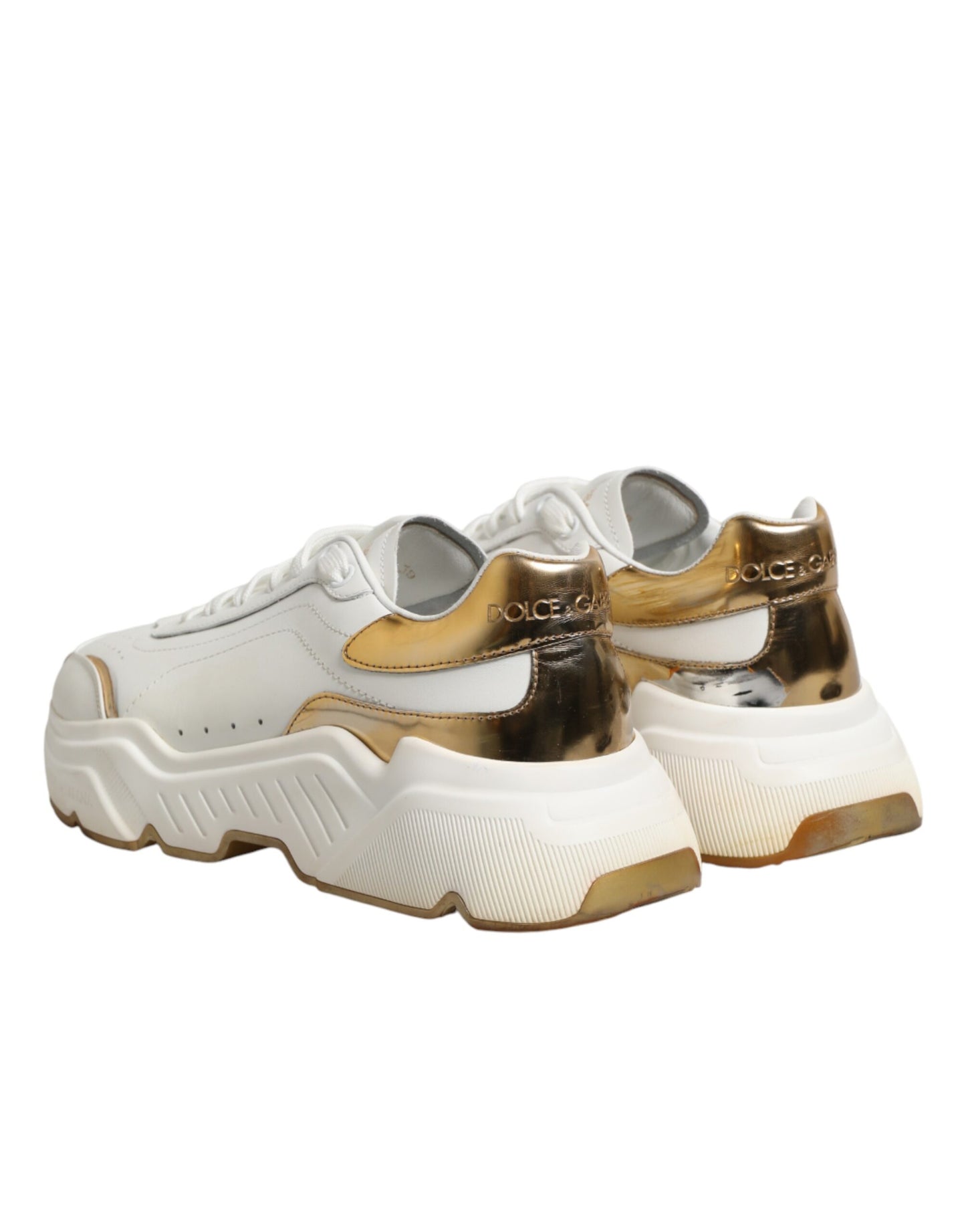 White Gold Daymaster Low Top Sneakers Shoes
