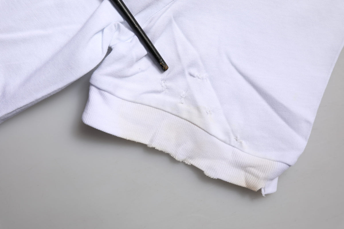 White DG Logo Crew Neck Short Sleeves T-shirt