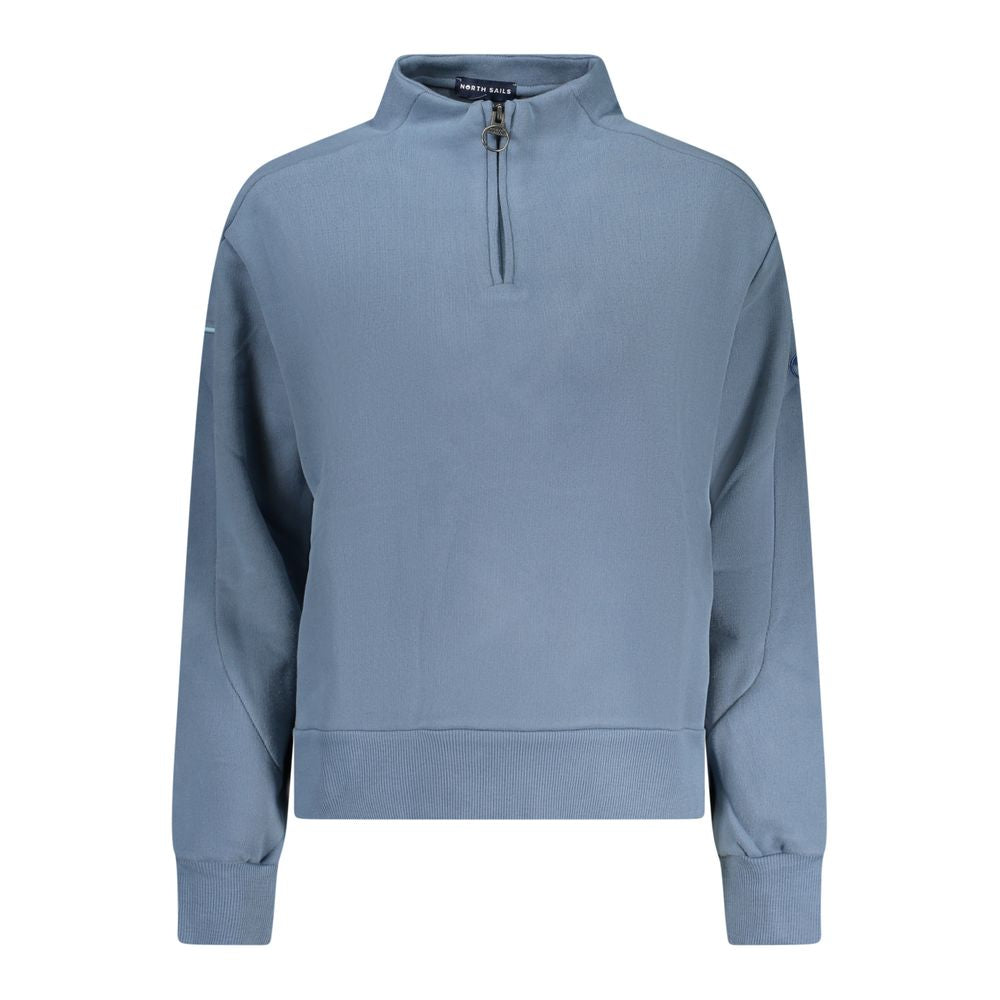 Blue Cotton Women's Sweatshirt