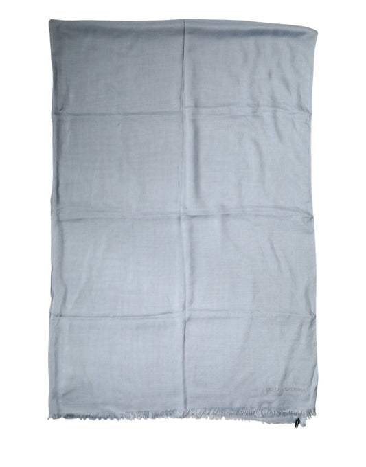 Light Blue Cashmere Knit Neck Wrap Scarf