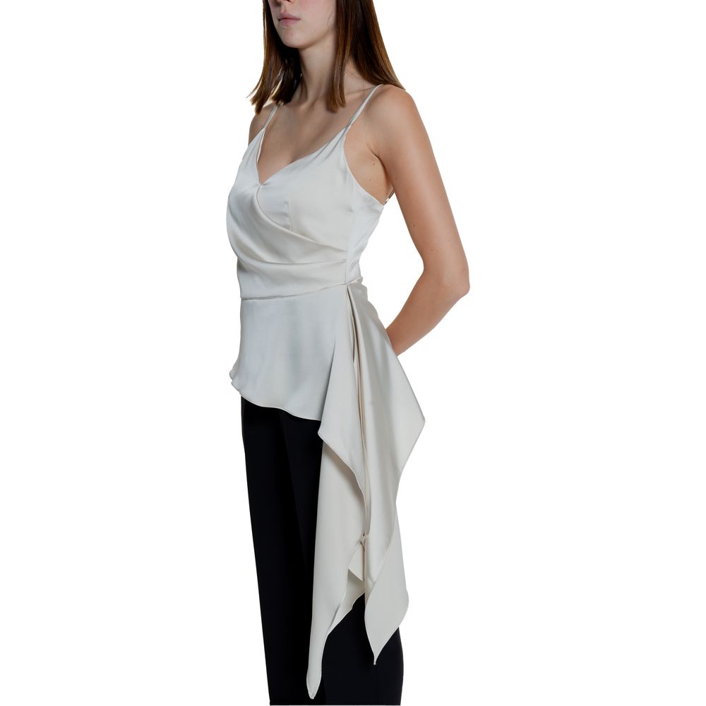 Beige Polyester Top