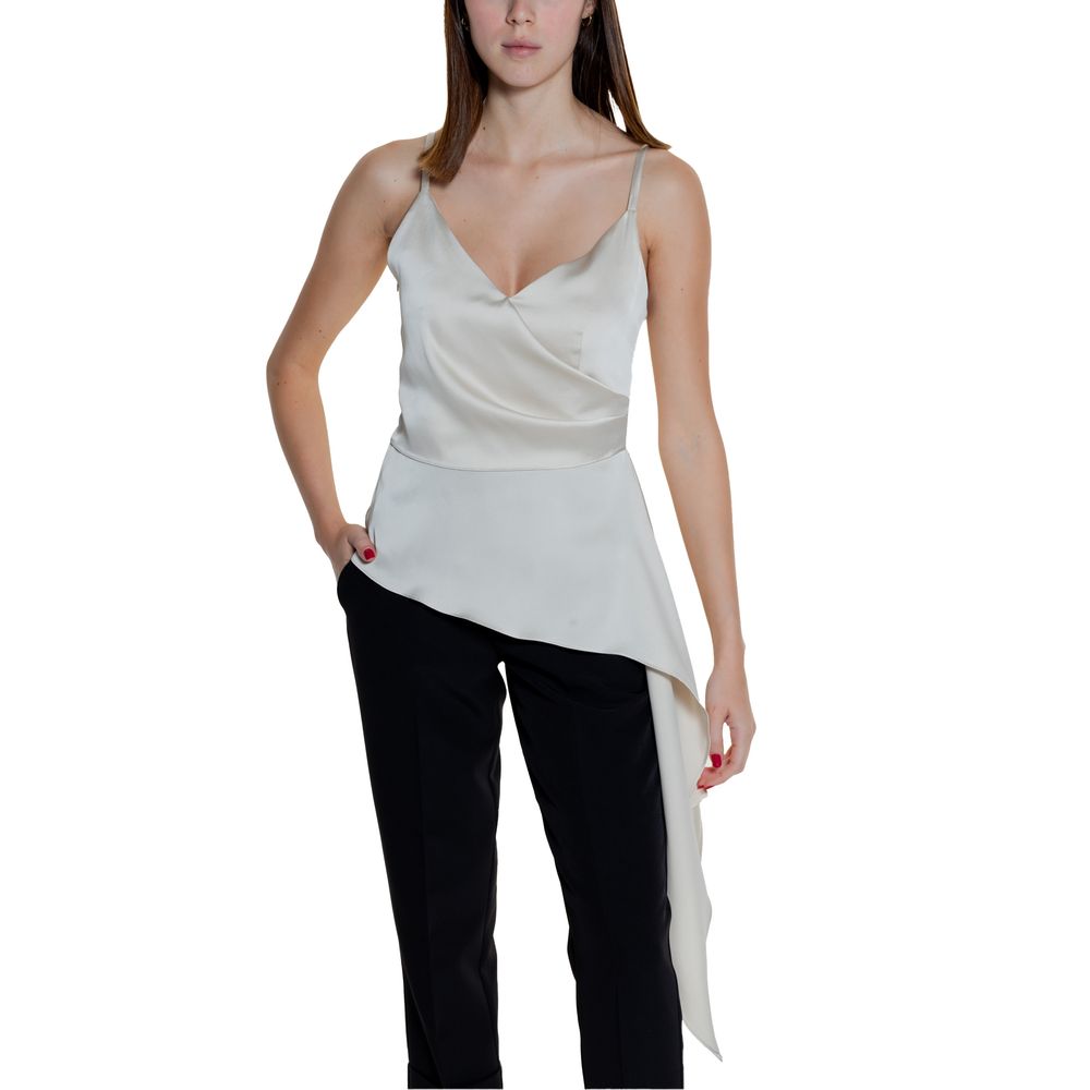 Beige Polyester Top