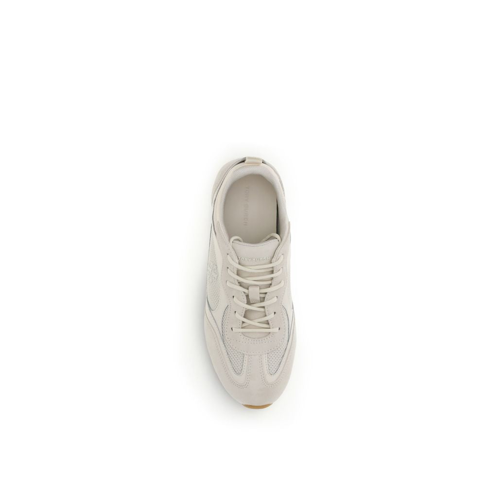 Beige Polyester Sneakers