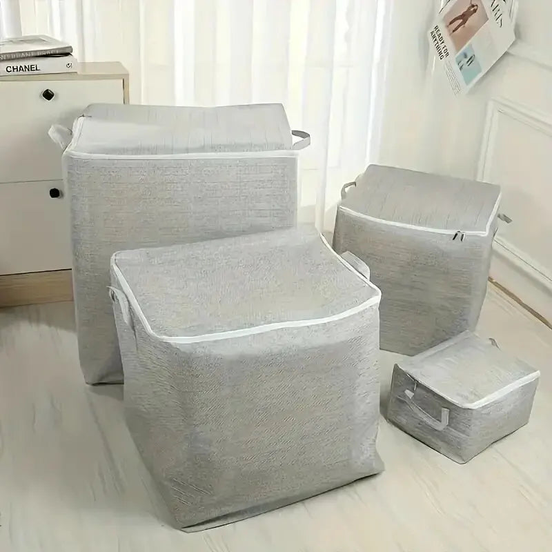 1pc Household Large Capacity Storage Bag Non-woven Material, Closet