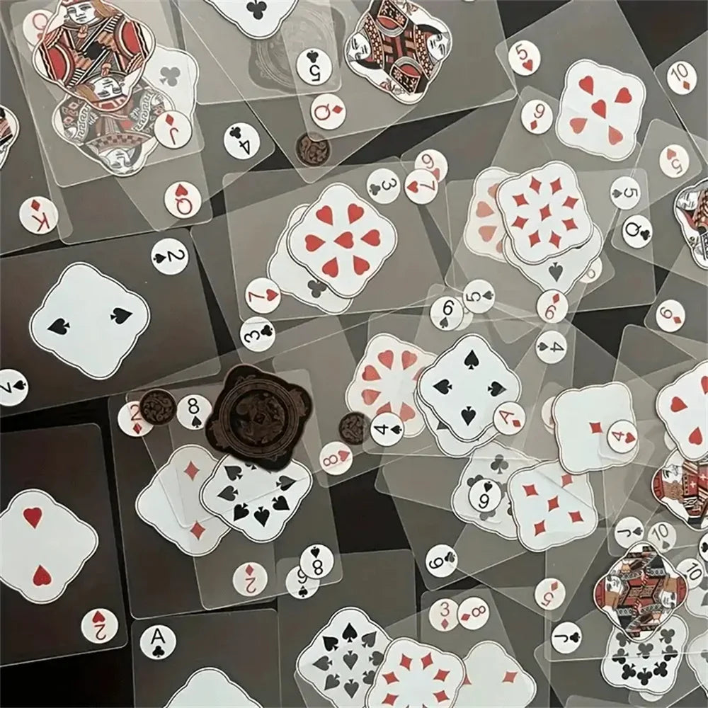 Waterproof Transparent Plastic Playing Cards 2Sets Creative Durable