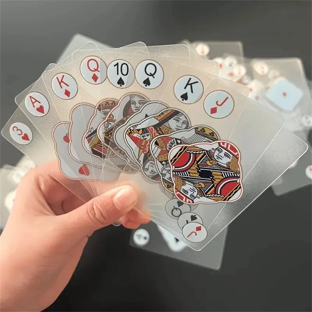 Waterproof Transparent Plastic Playing Cards 2Sets Creative Durable