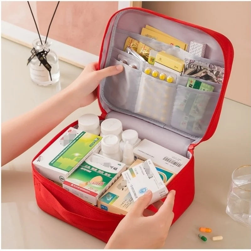 3 Pcs/set Portable Medical Storage Bag Camping Emergency First Aid Kit