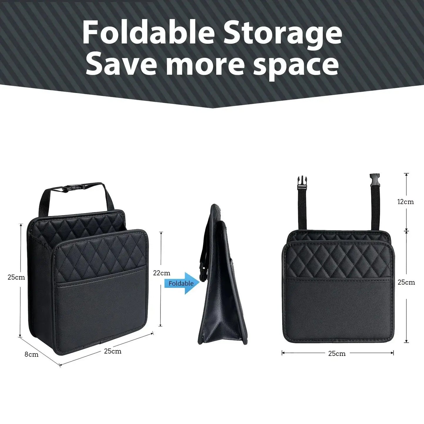 Multi-Function Car Seat Back Organizer | Portable Foldable Design with