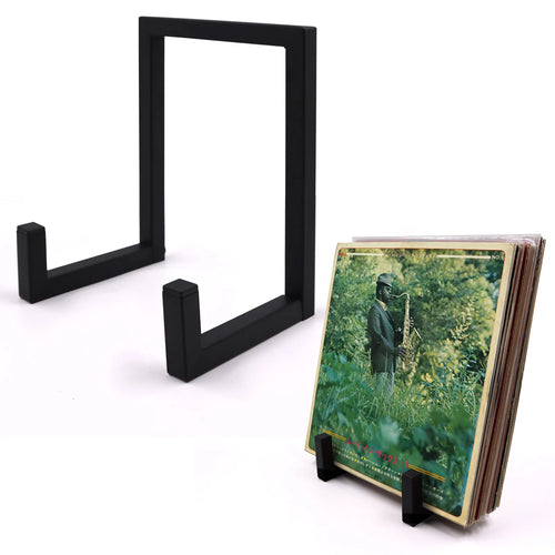Metal Vinyl Record Storage Tabletop Retro Minimal Record Holder For LP