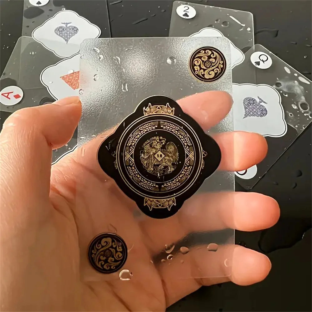 Waterproof Transparent Plastic Playing Cards 2Sets Creative Durable