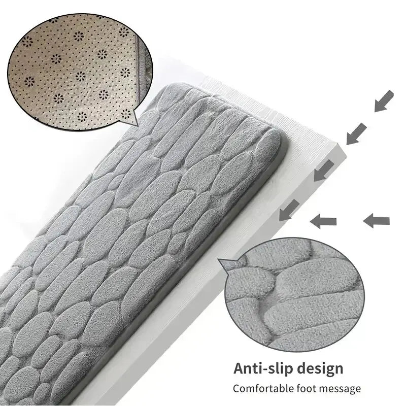 Memory foam bademåtte i velour