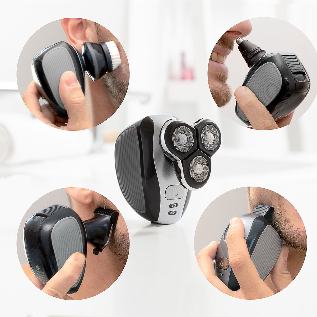 5-i-1 Genopladelig Ergonomisk Multifunktions Barbermaskine – Shavestyler fra InnovaGoods