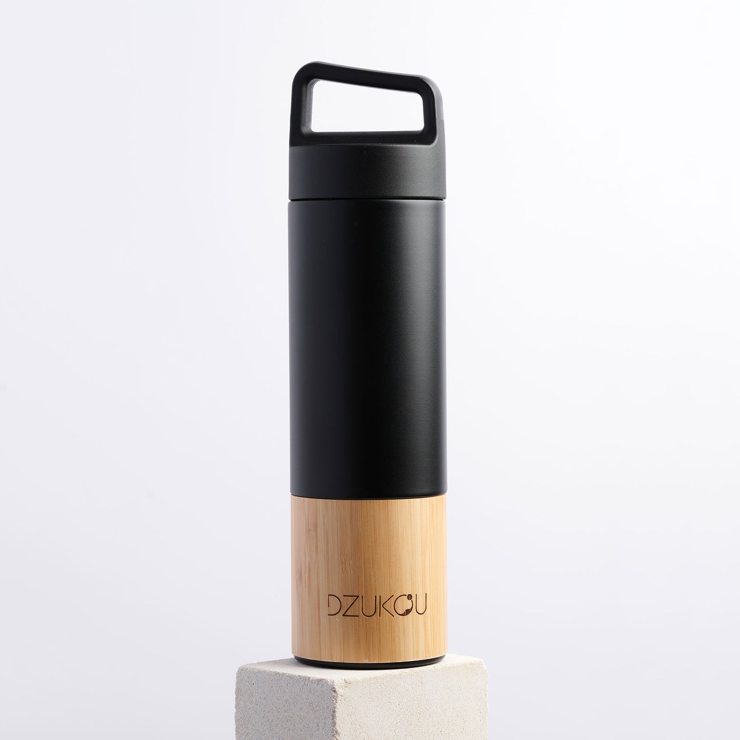Termoflaske bambus og rustfrit stål 530 ml